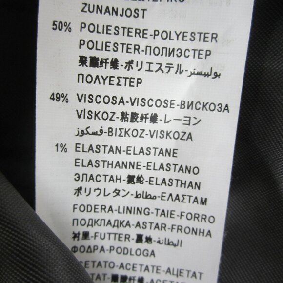 New United Colors Of Benetton Blazer Womens S Gray Houndstooth LS Blazer Jacket - Picture 8 of 14